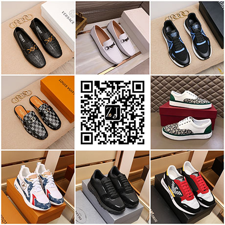 广州奢侈品复刻微商男鞋一件代发微商货源微信二维码